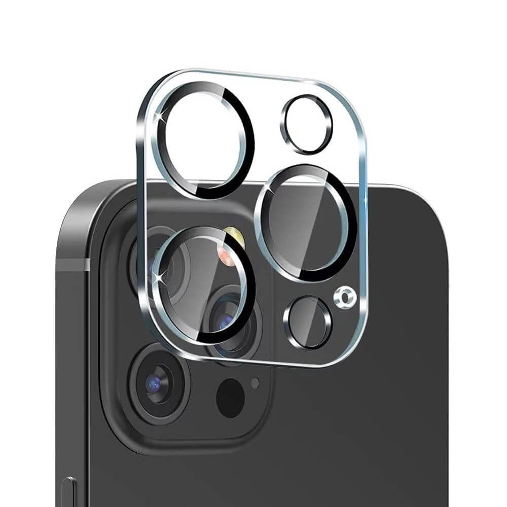 iPhone 14 Pro/ Pro Max Compatible Back Camera Tempered Glass + Black Circle